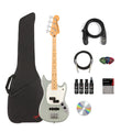 Cactus Gray Bass Guitar Bundle with Gig Bag O1020
