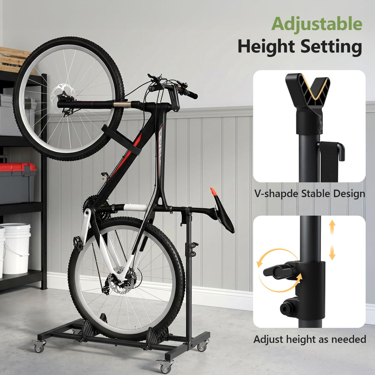 Freestanding Black Bike Stand B617181