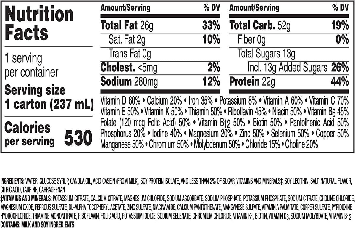 Very High Calorie Nutritional Drink Variety Pack, 12 Count E7695