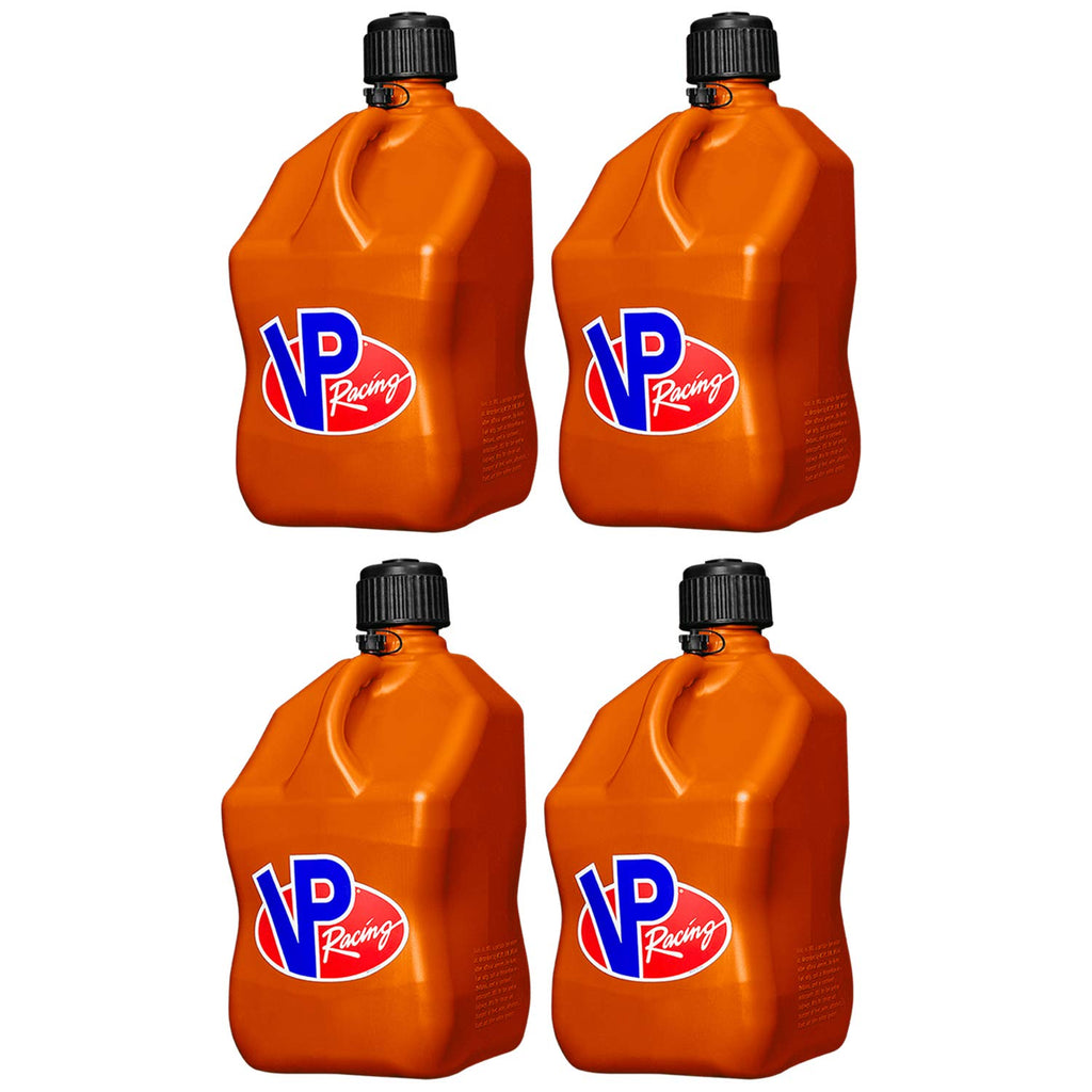 5 Gallon Plastic Utility Jug Orange 4 Pack G329006