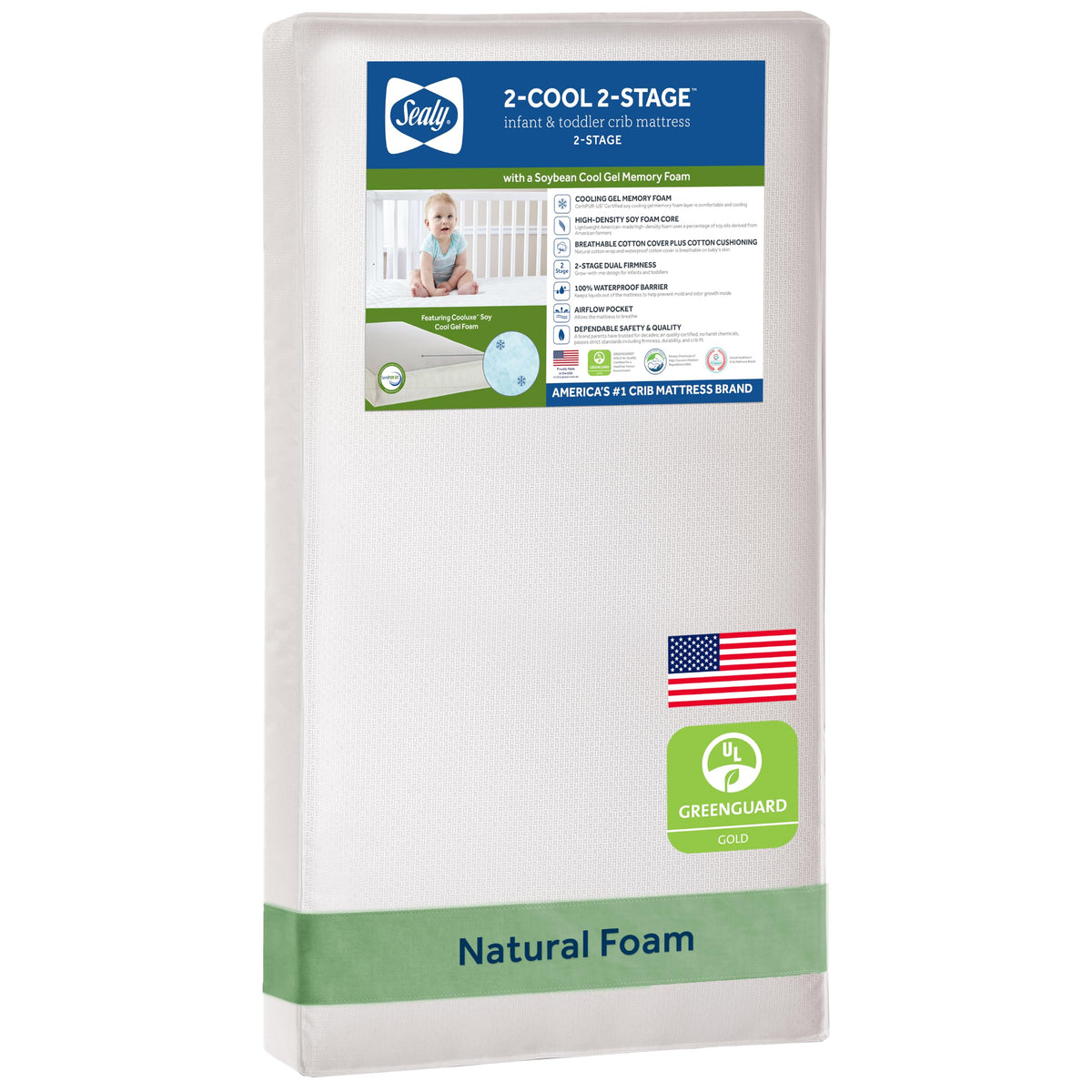 2 Stage Breathable Crib Mattress G6532