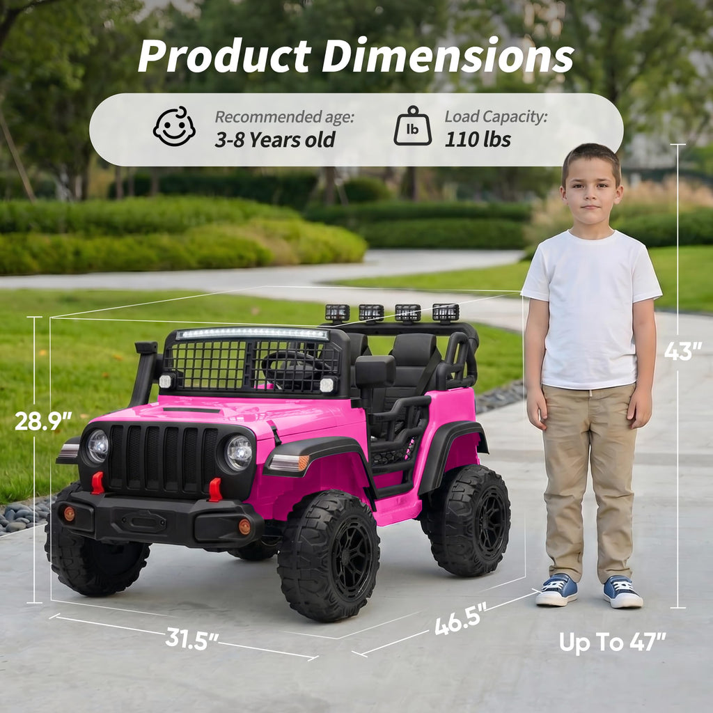 2 Seater 24V Electric Ride on Car with Remote V311842