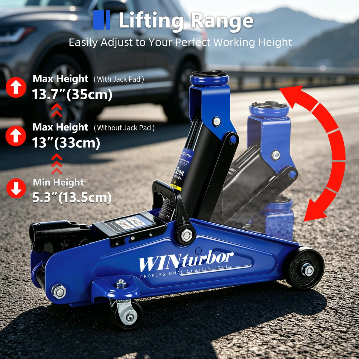 2 Ton Low Profile Hydraulic Floor Jack K473