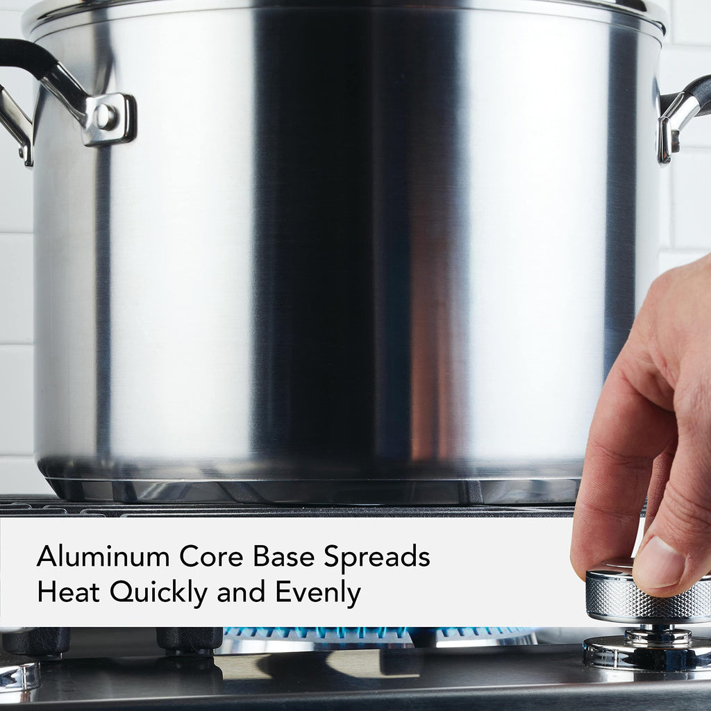 8-Quart Stainless Steel Stock Pot with Lid T52120