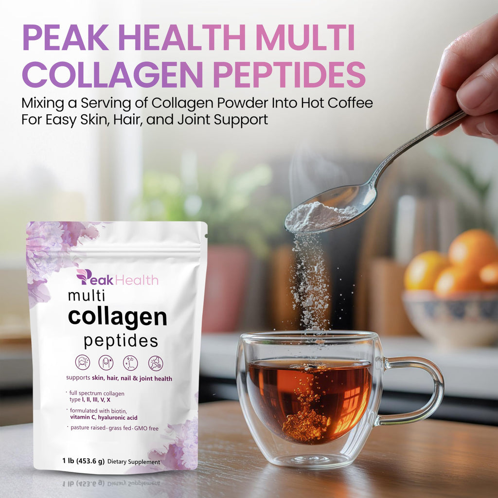 Multi Collagen Peptides Powder 1lb Types I II III V X Y33268