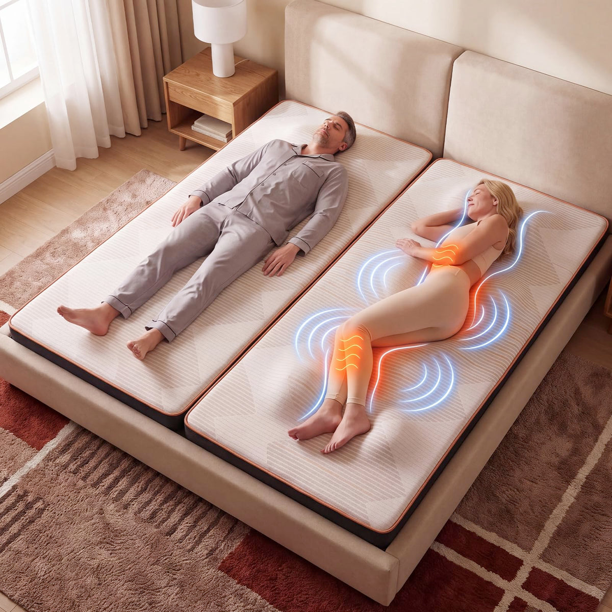 Twin XL Heating Massage Mat B49108