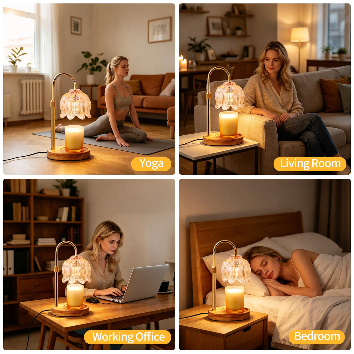Candle Warmer Lamp with Timer O62356