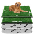 Extra Large Ultra-Absorbent Artificial Grass Pads with Washable Pee Pads 2 Sets T217156