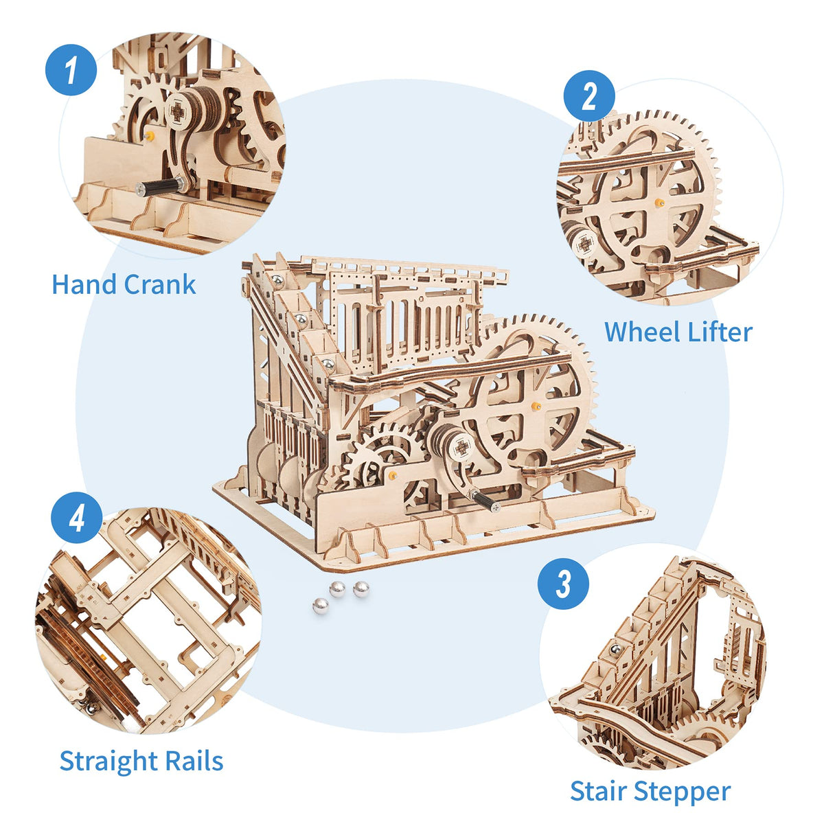 3D Wooden Mechanical Gears Craft Kit K81005