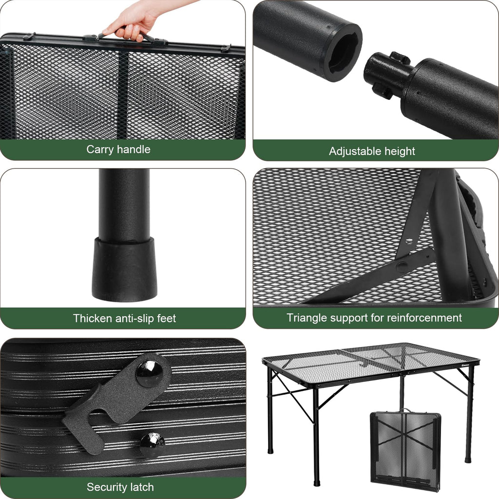 4Ft Metal Folding Camping Table C63763