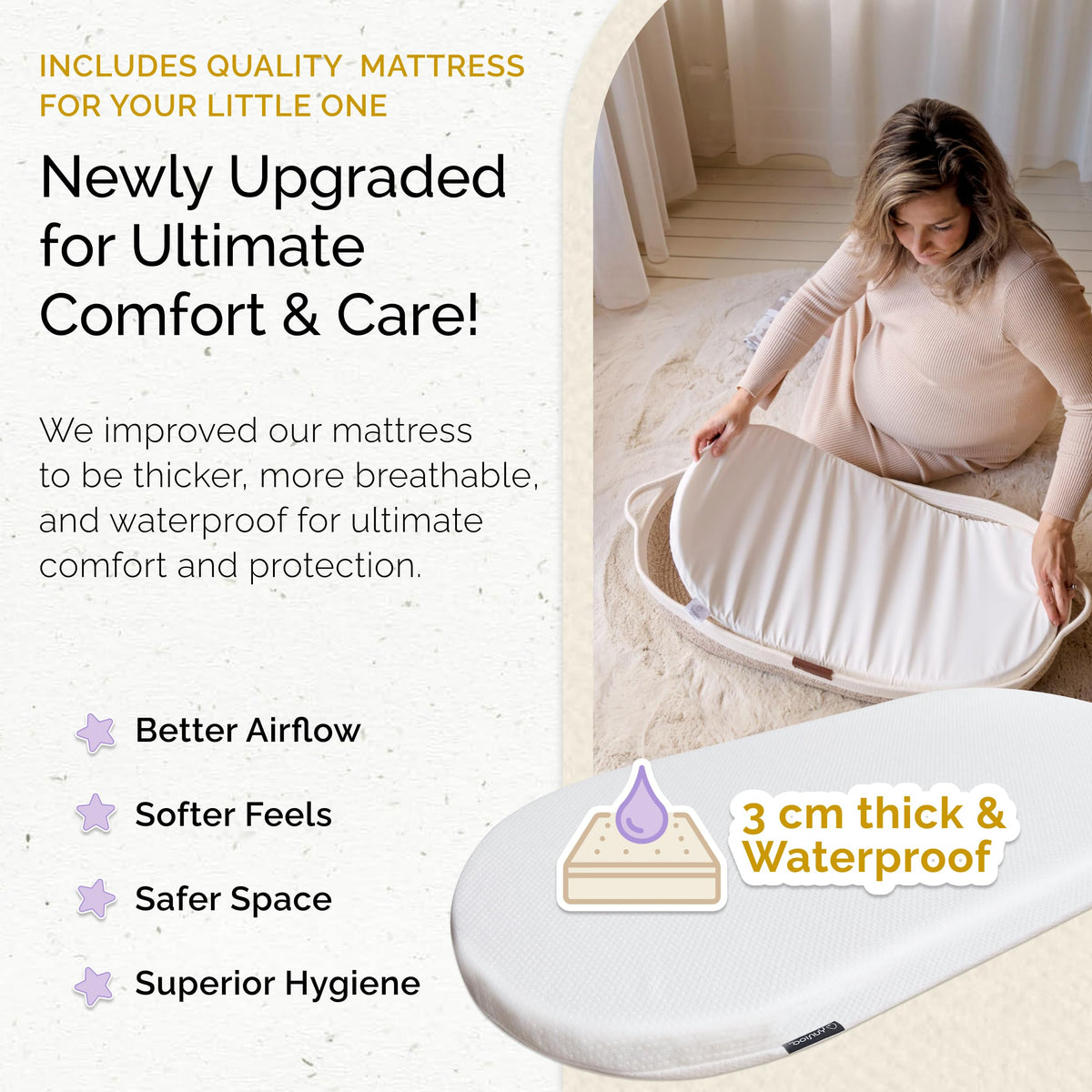 Baby Changing Basket, Portable Diaper Changing Pad S3512