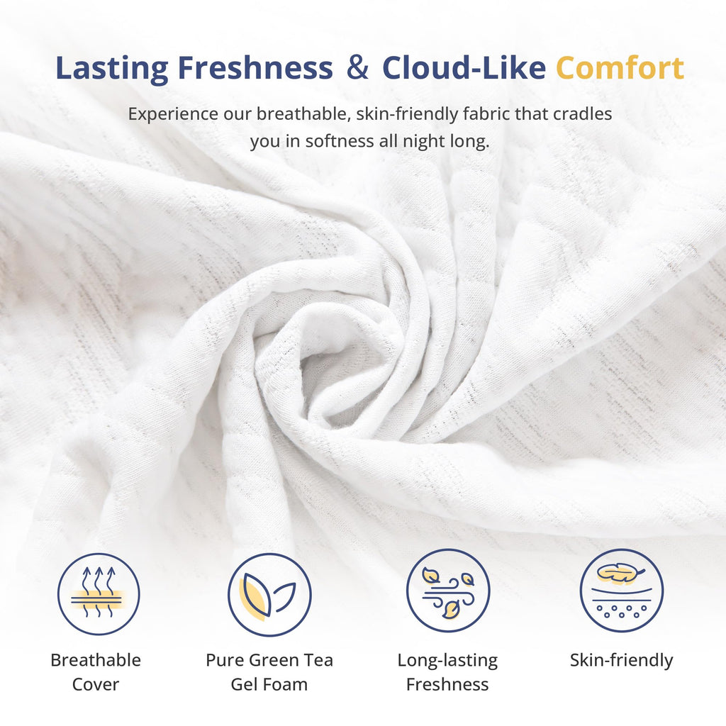 Twin Memory Foam Mattress 5 Inch Medium Firm White Y39266