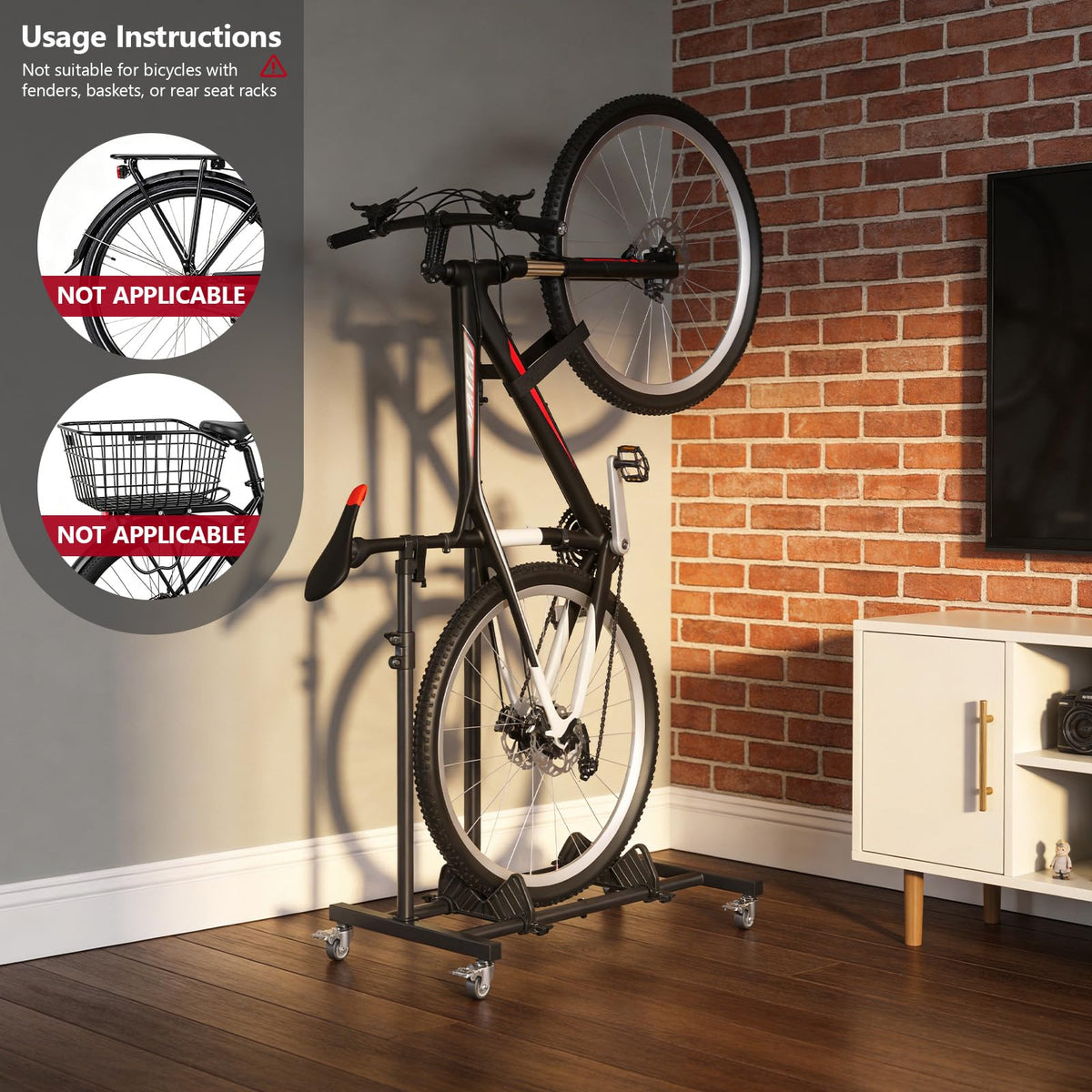 Freestanding Black Bike Stand B617181