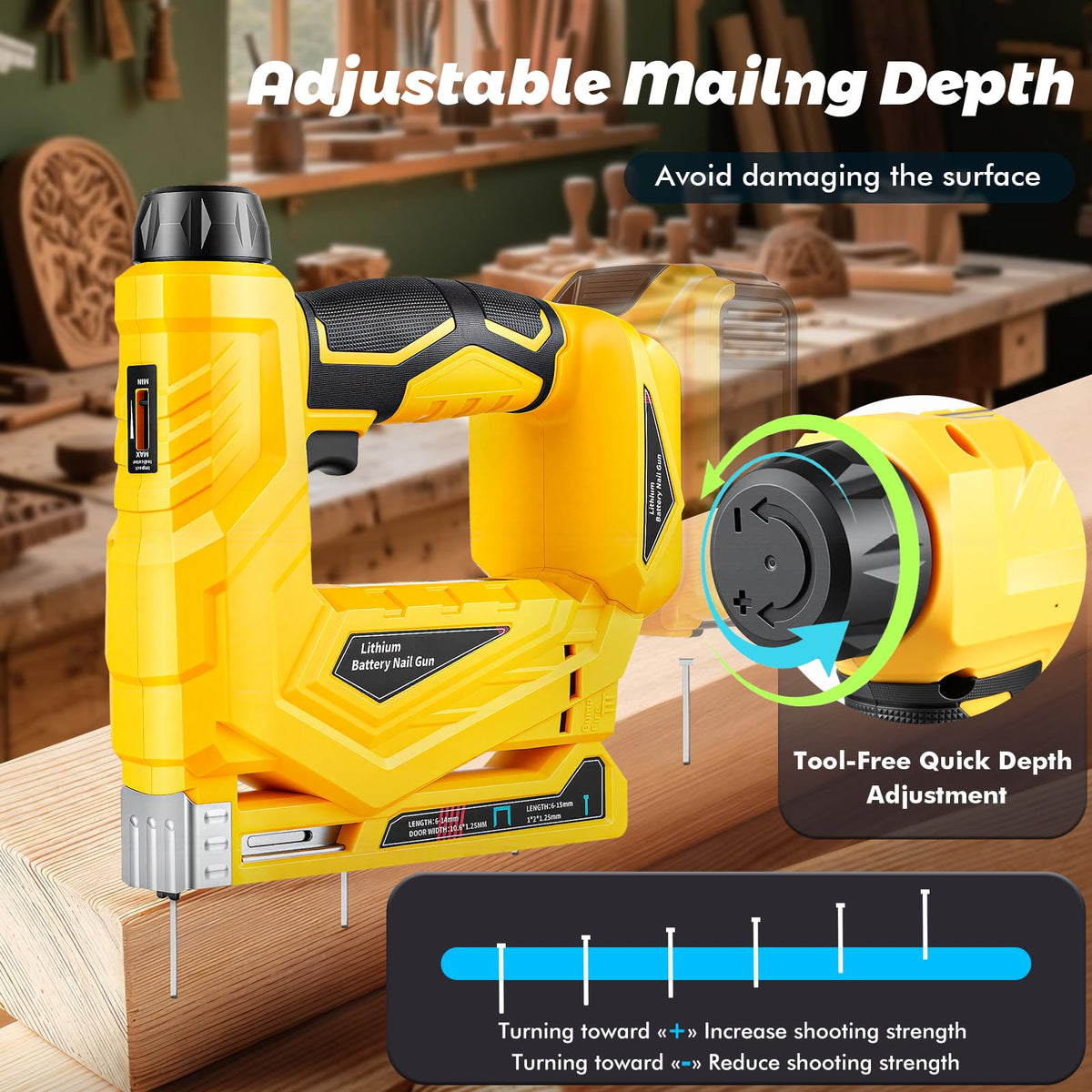18 Gauge Cordless Brad Nailer and Narrow Crown Stapler W5222