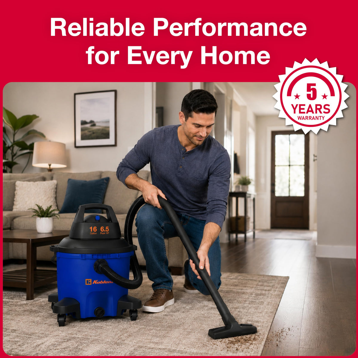 16 Gallon Wet Dry Vacuum Cleaner C245584