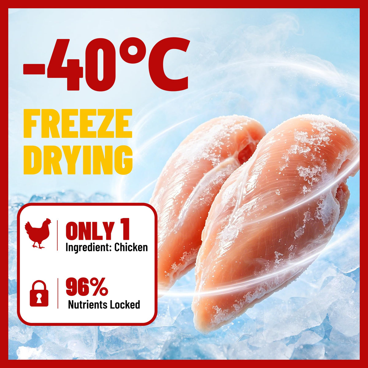 Freeze Dried Chicken Breast Cat & Dog Treats G9280