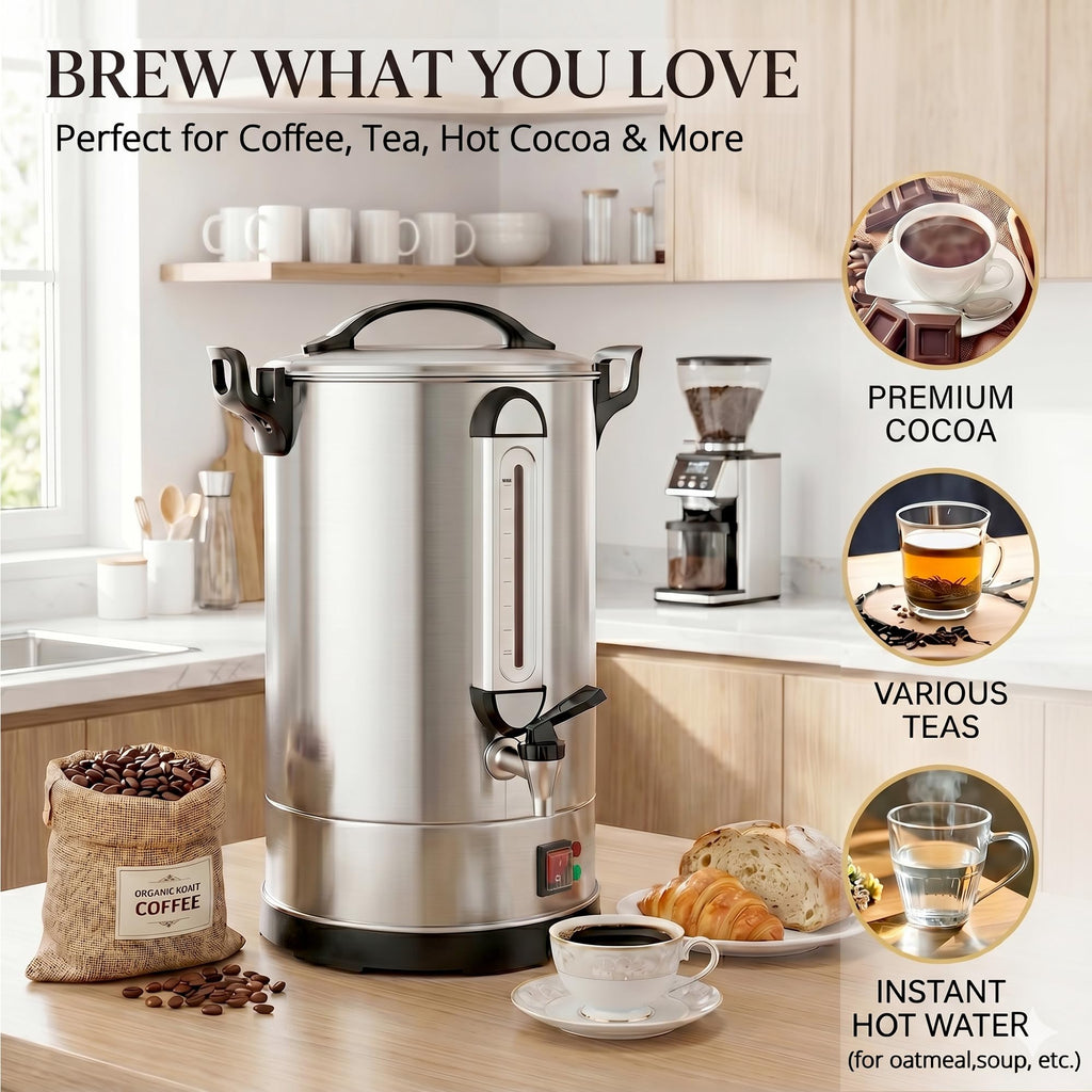 100 Cup Stainless Steel Commercial Coffee Urn Y159