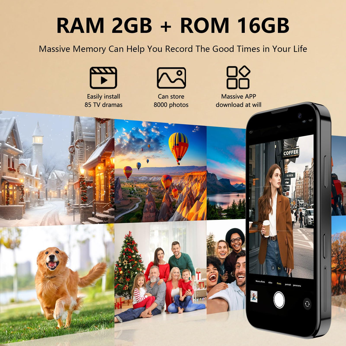 3.0" Unlocked Mini Android Smartphone T413