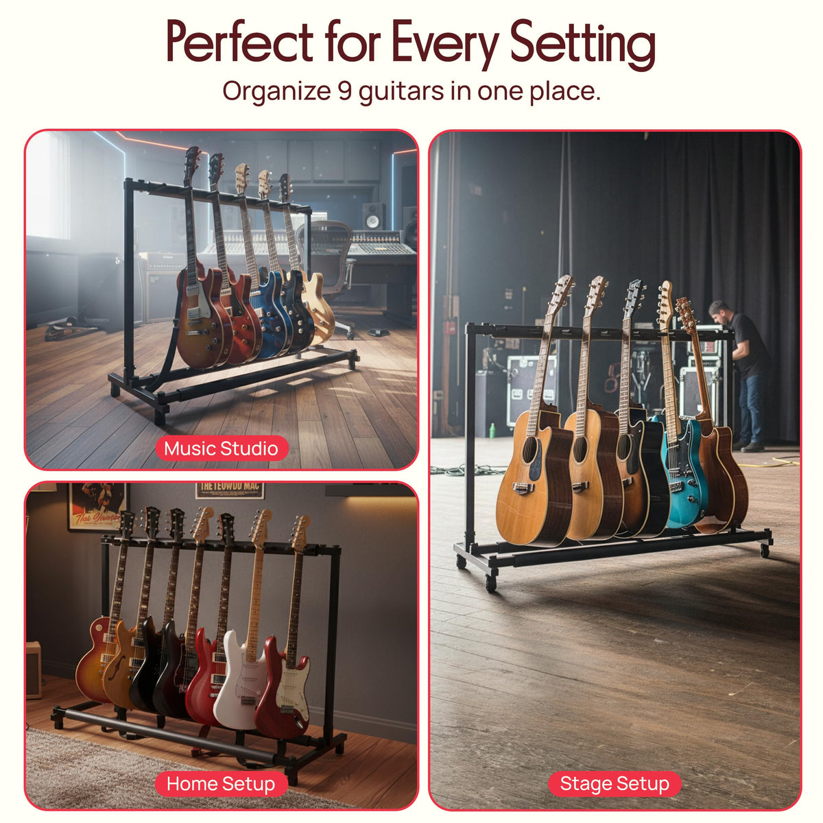 Foldable Universal Multi Guitar Stand S910