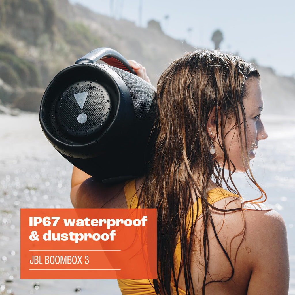 Black Portable Bluetooth Speaker with IPX7 Waterproof J275