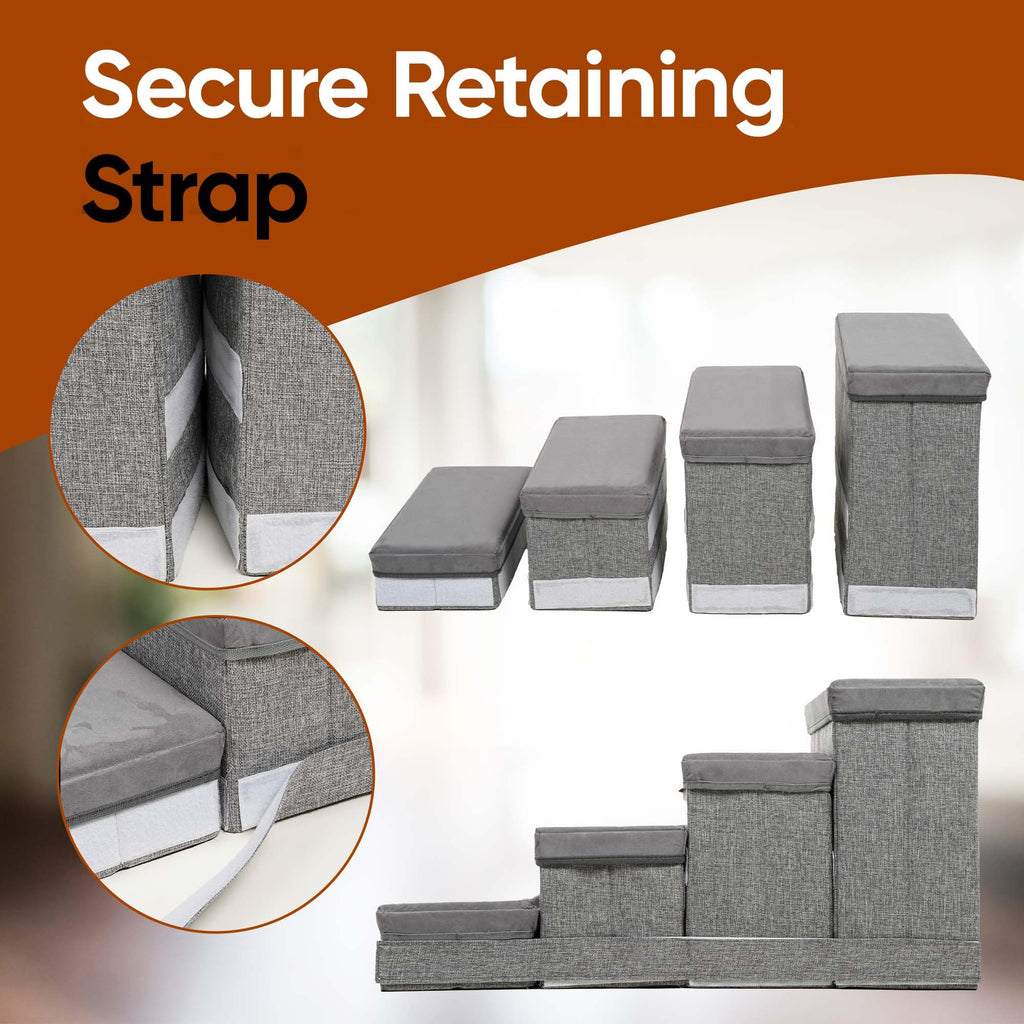 Foldable Pet Stairs with Storage N25306