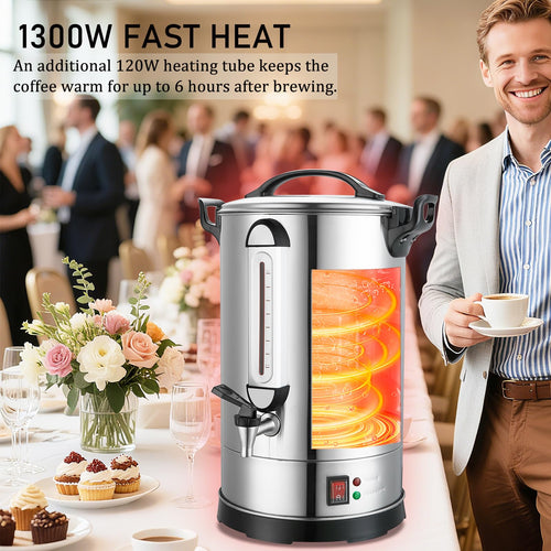 100 Cup Stainless Steel Commercial Coffee Urn Y159