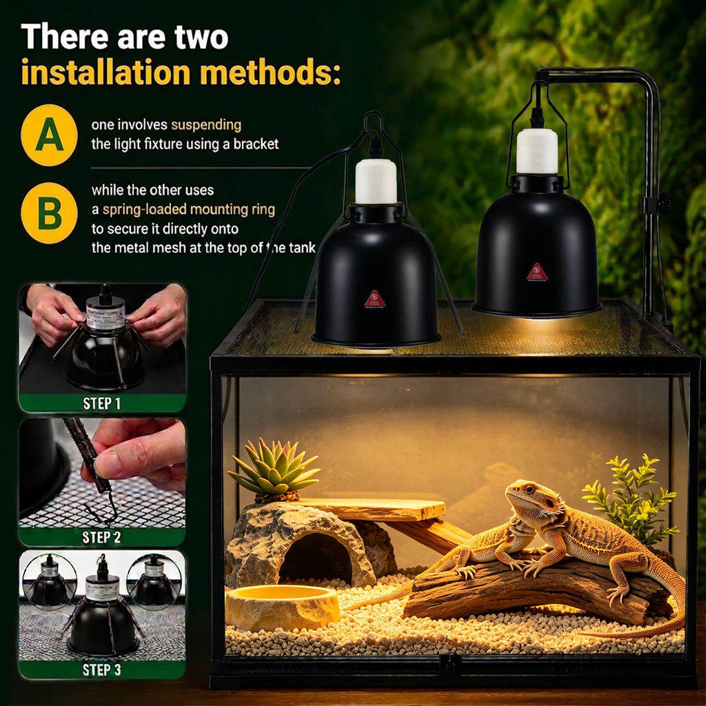 Ceramic Socket Reptile Heat Lamp Kit O581