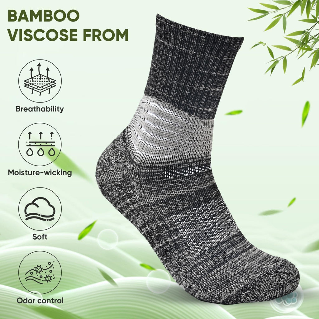 Compression Ankle Support Crew Socks 3 Pairs A239