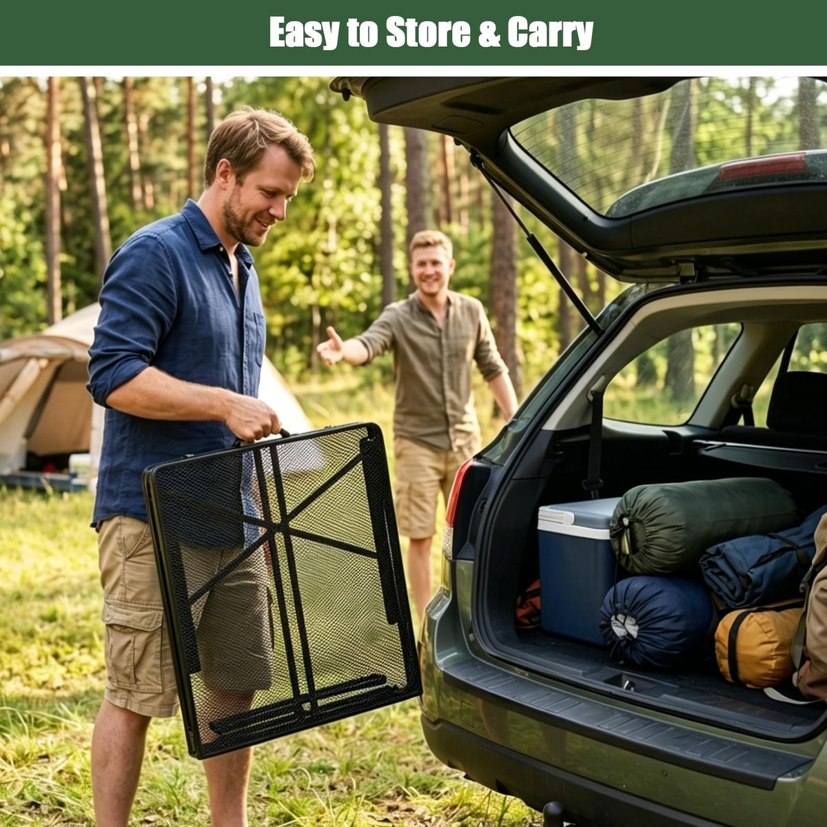 4Ft Metal Folding Camping Table C63763
