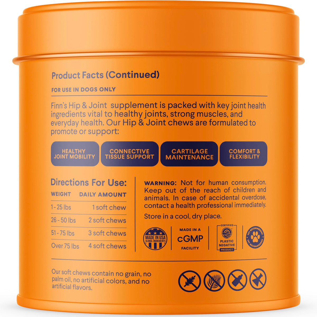 Hip & Joint Chews for Dogs, 90 Ct C9283