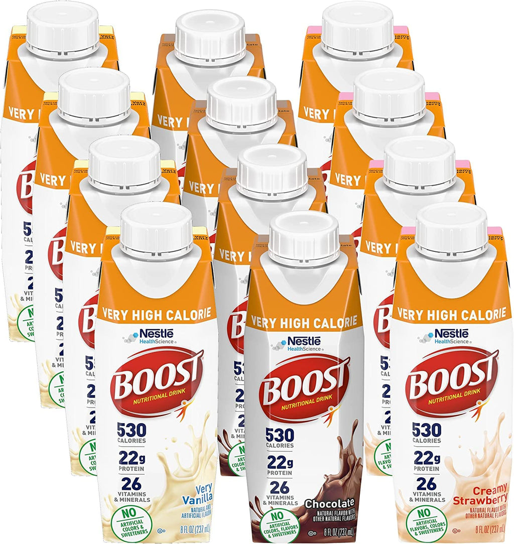 Very High Calorie Nutritional Drink Variety Pack, 12 Count E7695