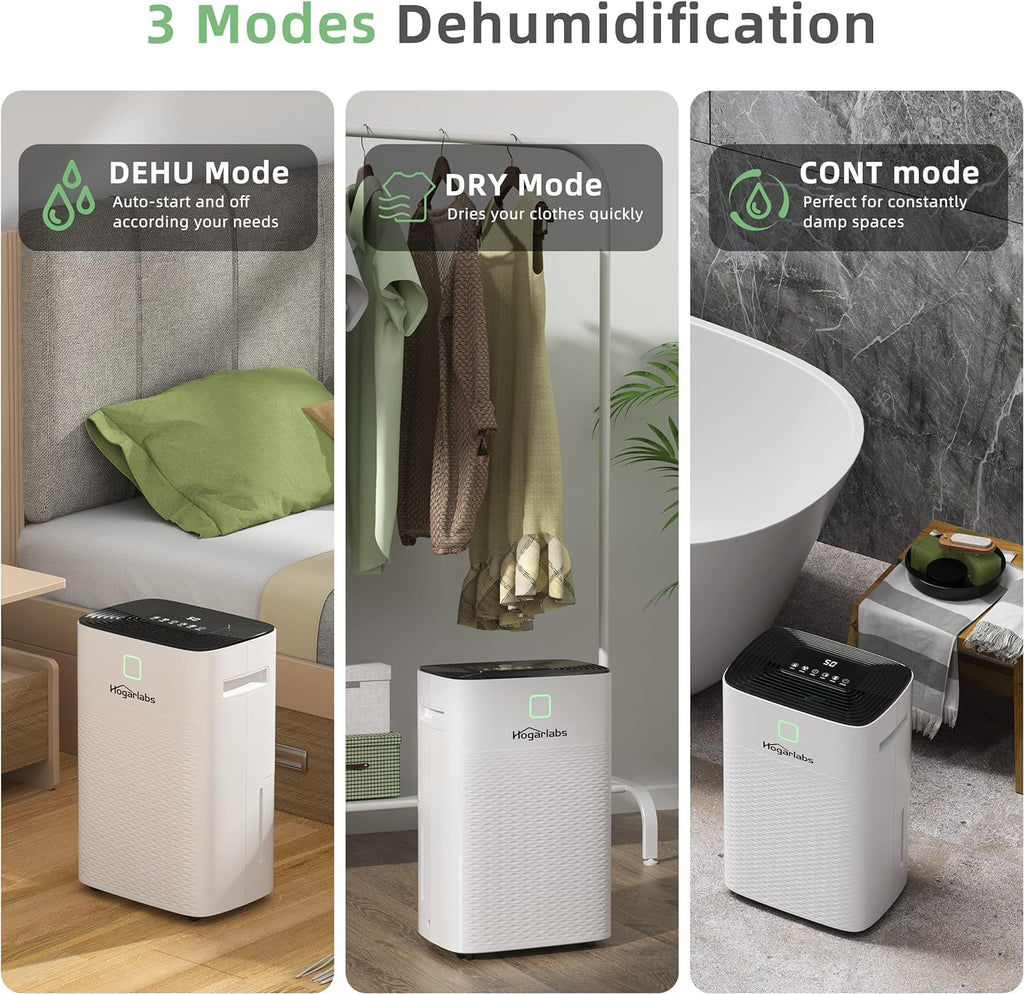 50 Pint Dehumidifier with Drain Hose & Auto Humidity Control L476