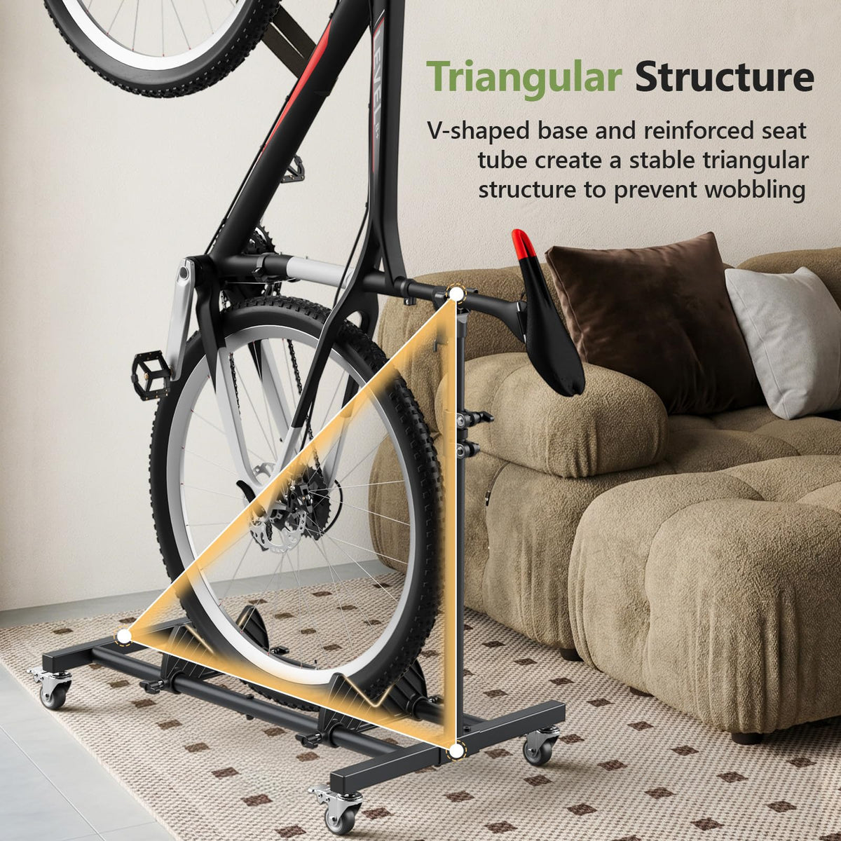 Freestanding Black Bike Stand B617181