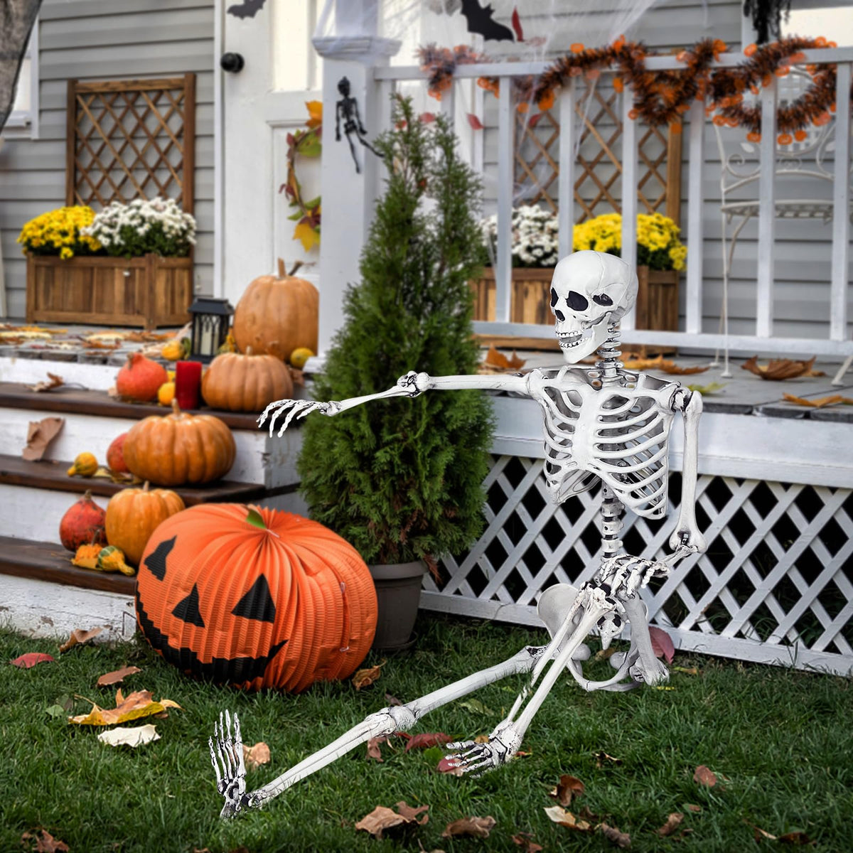 5.4 FT Posable Skeleton Decoration Y341070
