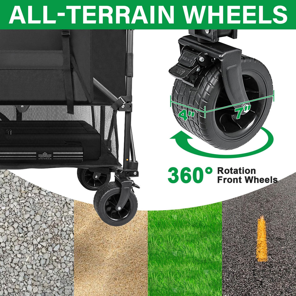 600lb Capacity 400L Collapsible Wagon D996386