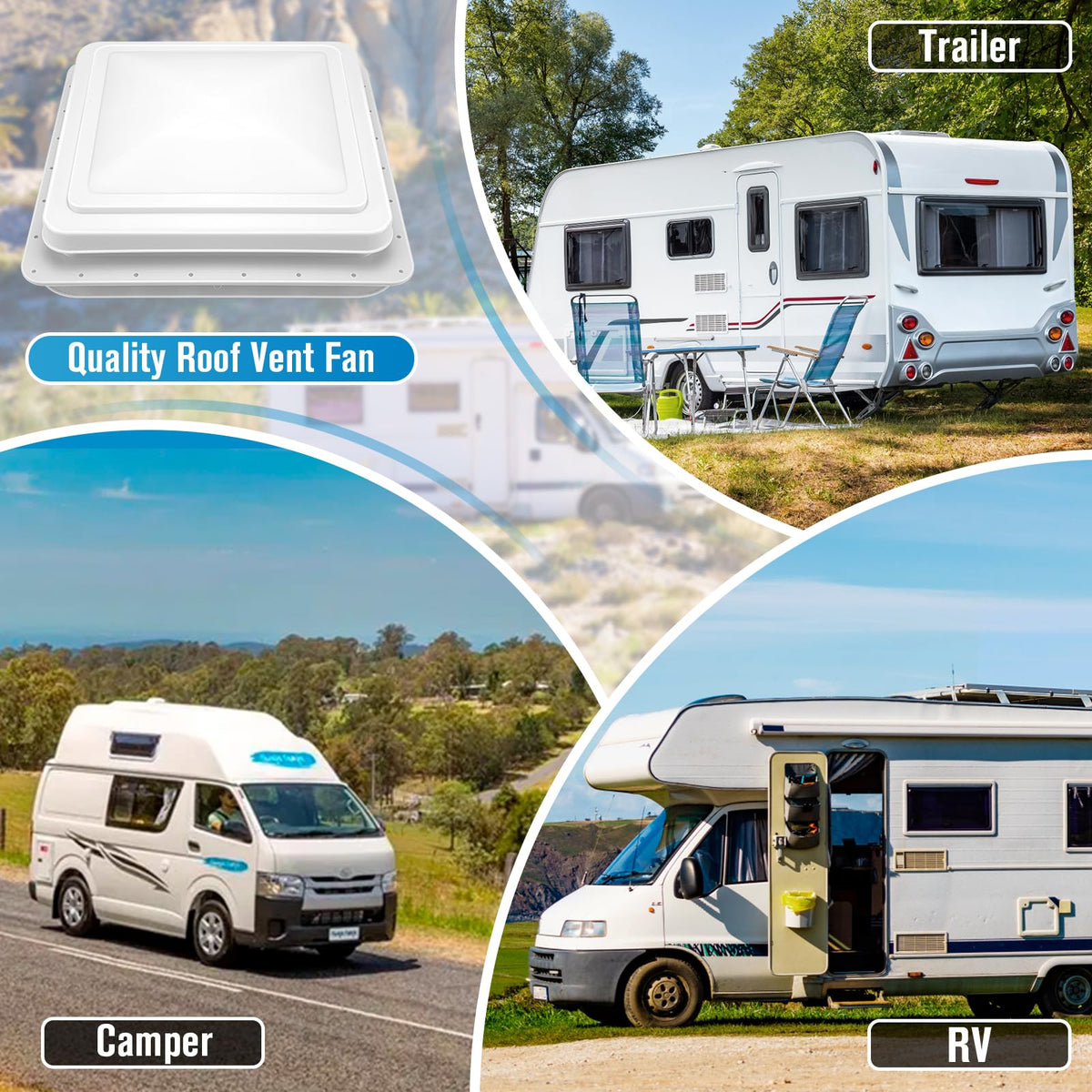 14x14 RV Roof Vent Z36295
