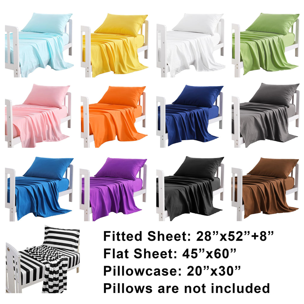 Toddler Microfiber Sheet Set, 3 Piece, Navy Blue A628501
