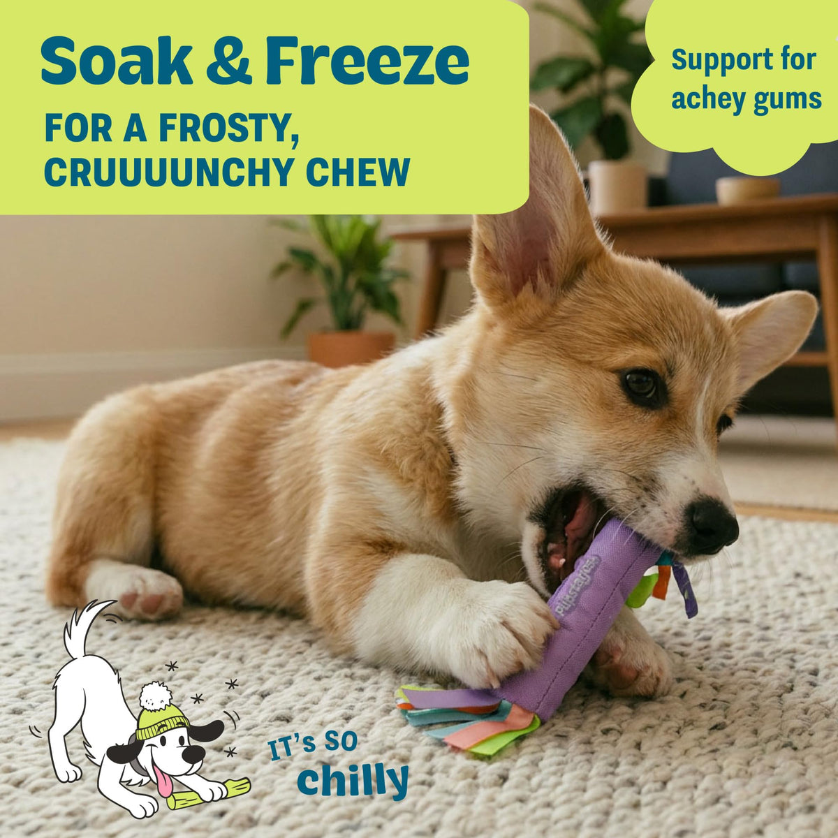 Cool Teething Stick Dental Dog Chew Toy X278113