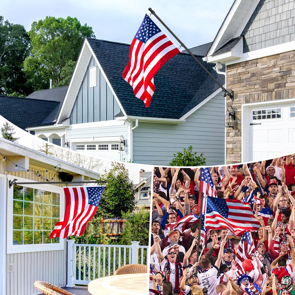 5 FT Stainless Steel Flag Pole Kit with Holder Bracket Q935