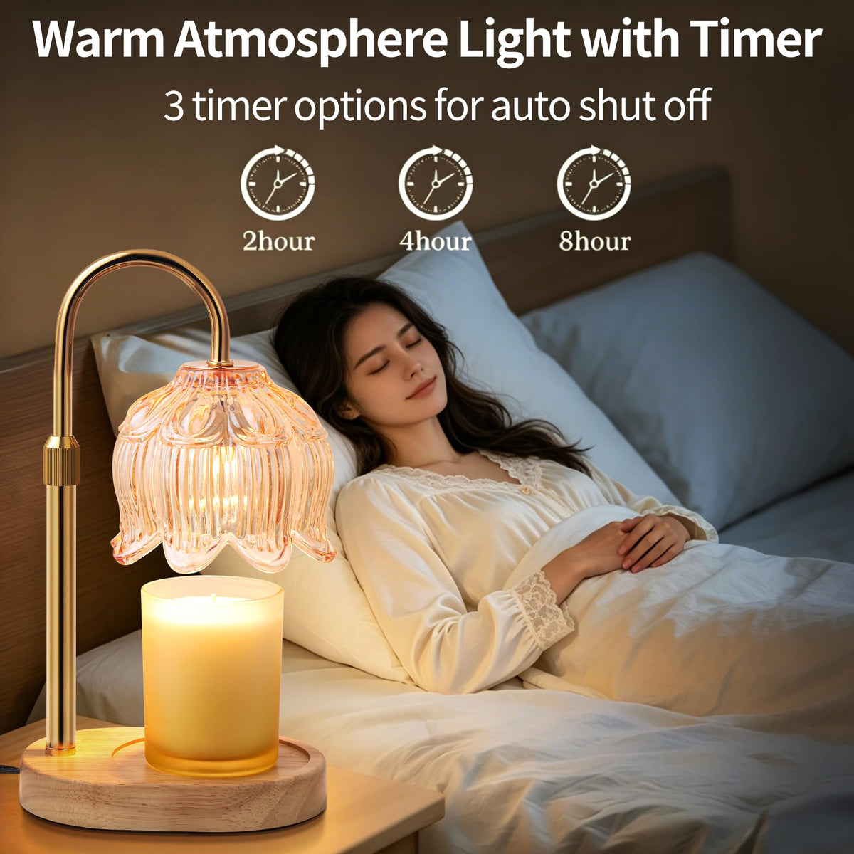 Candle Warmer Lamp with Timer O62356
