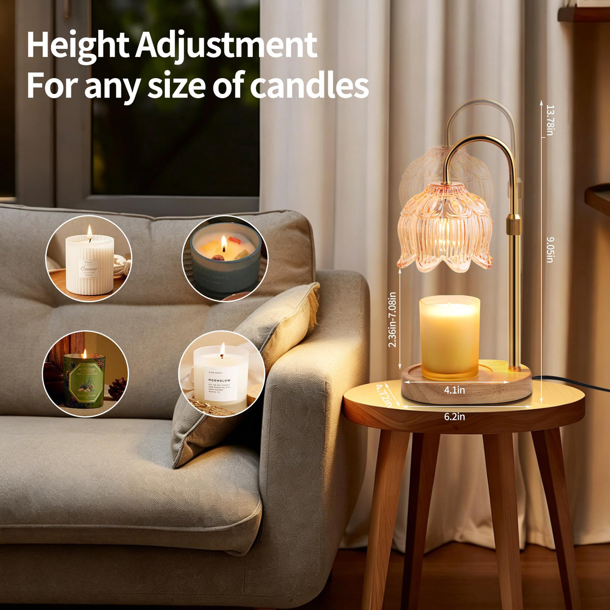 Candle Warmer Lamp with Timer O62356