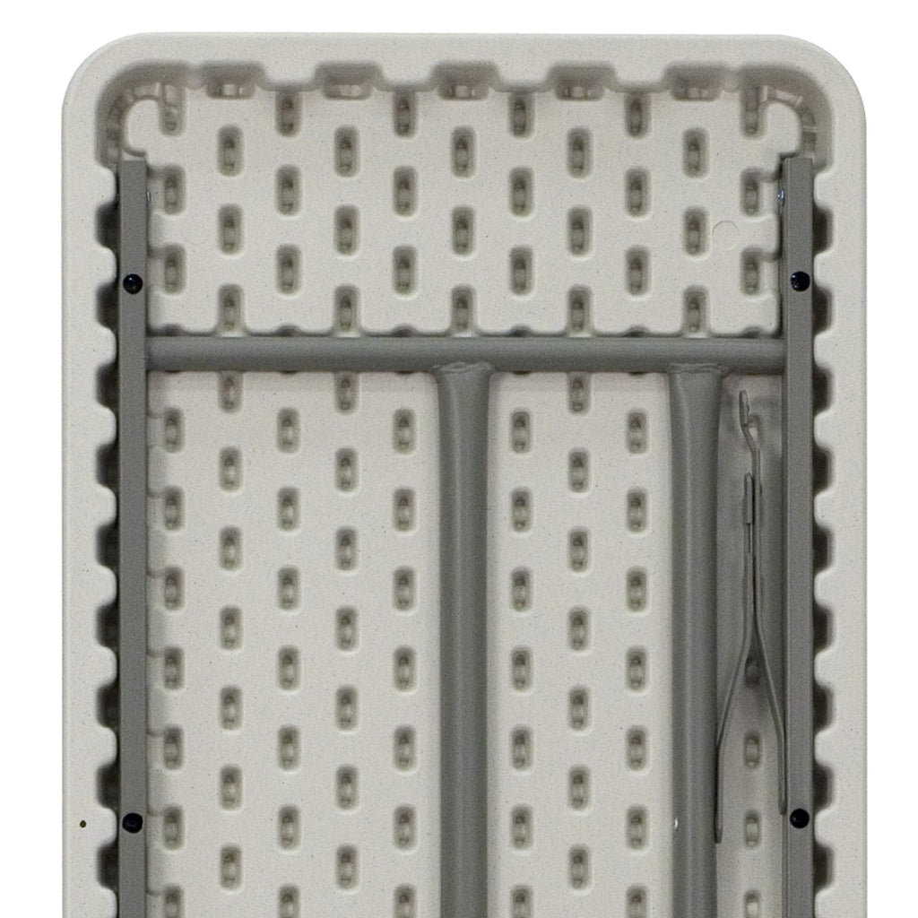 10 Pack 6-Foot Granite White Plastic Folding Training Table V64501