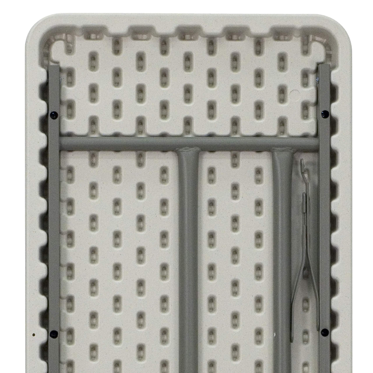 10 Pack 6-Foot Granite White Plastic Folding Training Table V64501