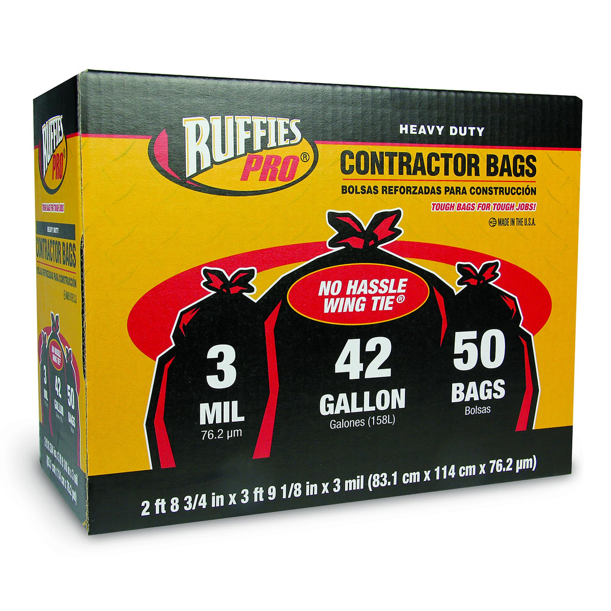 42-Gallon Heavy Duty Contractor Clean Up Bags D7800
