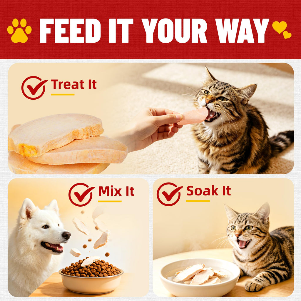 Freeze Dried Chicken Breast Cat & Dog Treats G9280