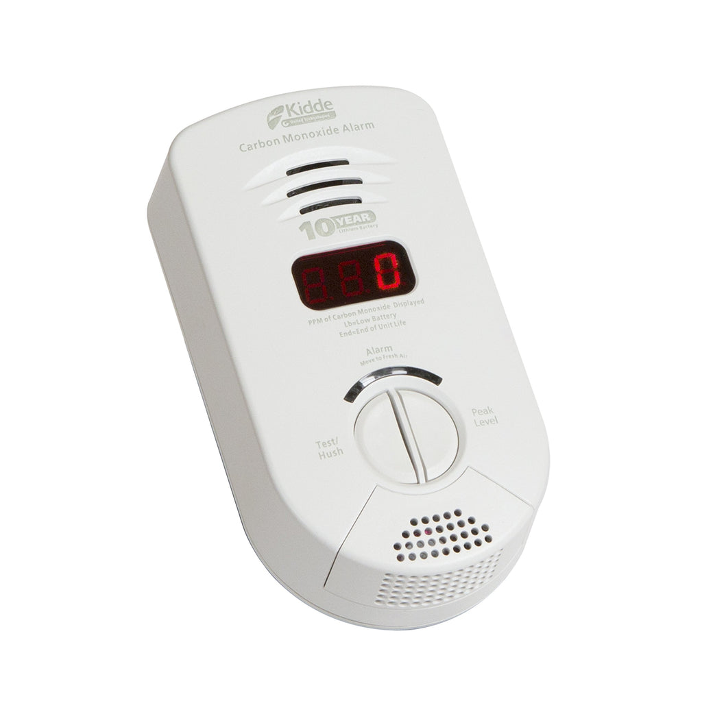 Carbon Monoxide Detector, Plug In Wall with 10-Year Battery Backup, Digital LED Display V649299