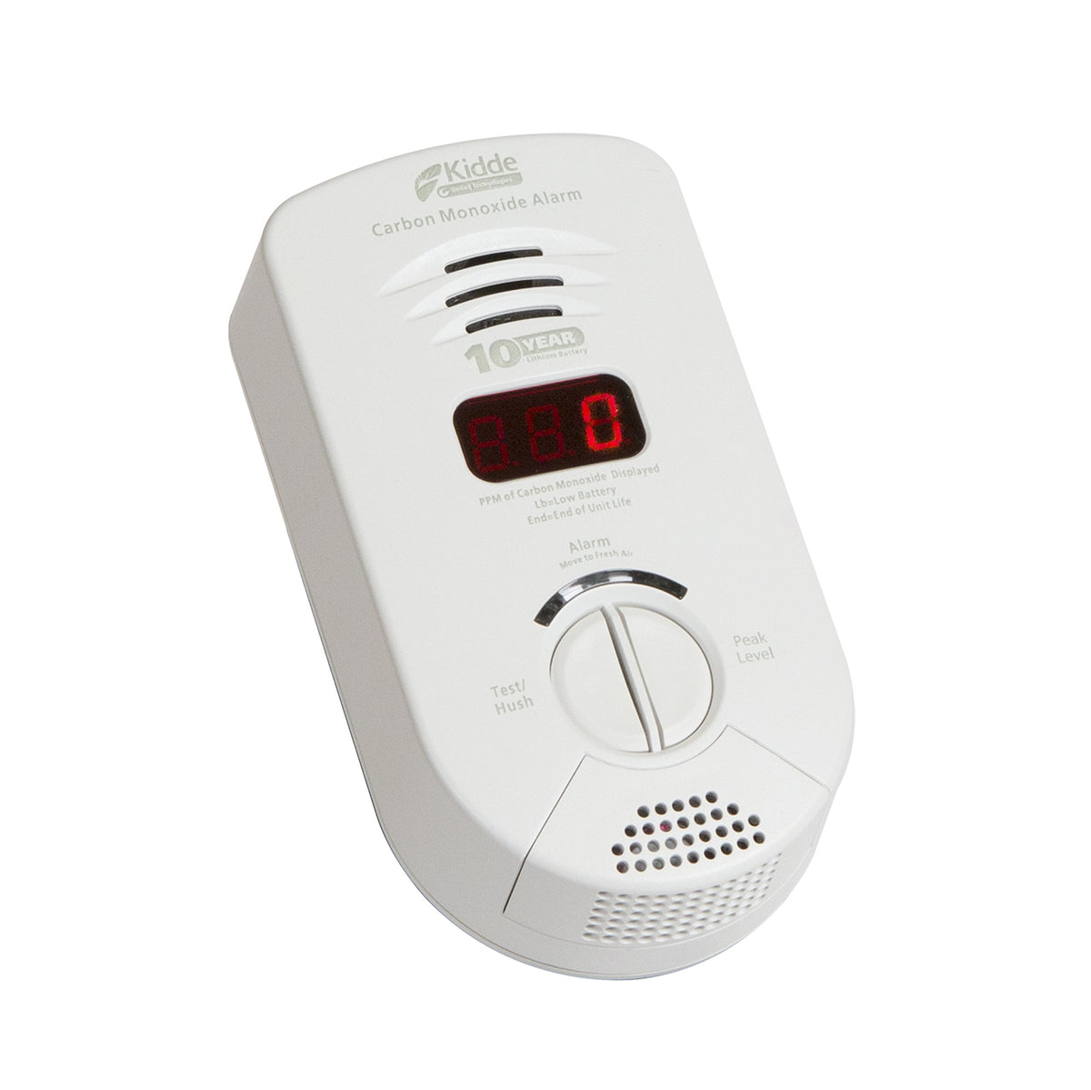 Carbon Monoxide Detector, Plug In Wall with 10-Year Battery Backup, Digital LED Display V649299