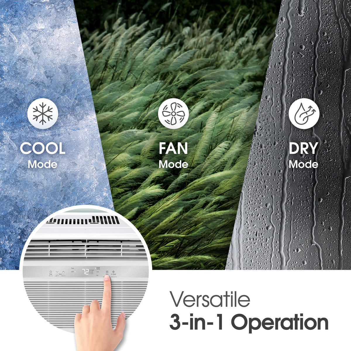 8000 BTU White Window Air Conditioner D662