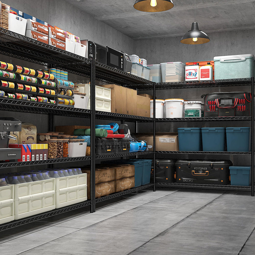 4-Tier Heavy Duty Shelving with Wheels P79256