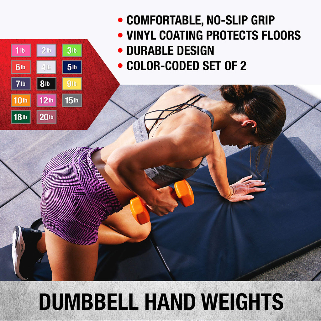 Vinyl Coated Dumbbells Set of 2 N373978